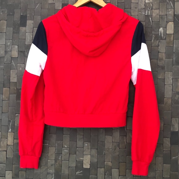 Brandy Melville Red, White, Blue Crop Top Jacket - Picture 2 of 5